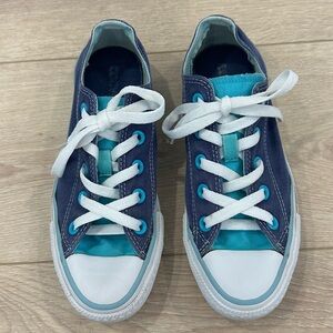 Converse Chuck Taylor All Star Double Tongue Ox Navy Teal Women’s 6